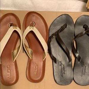 ALDO & AMERICAN EAGLE Flip Flops